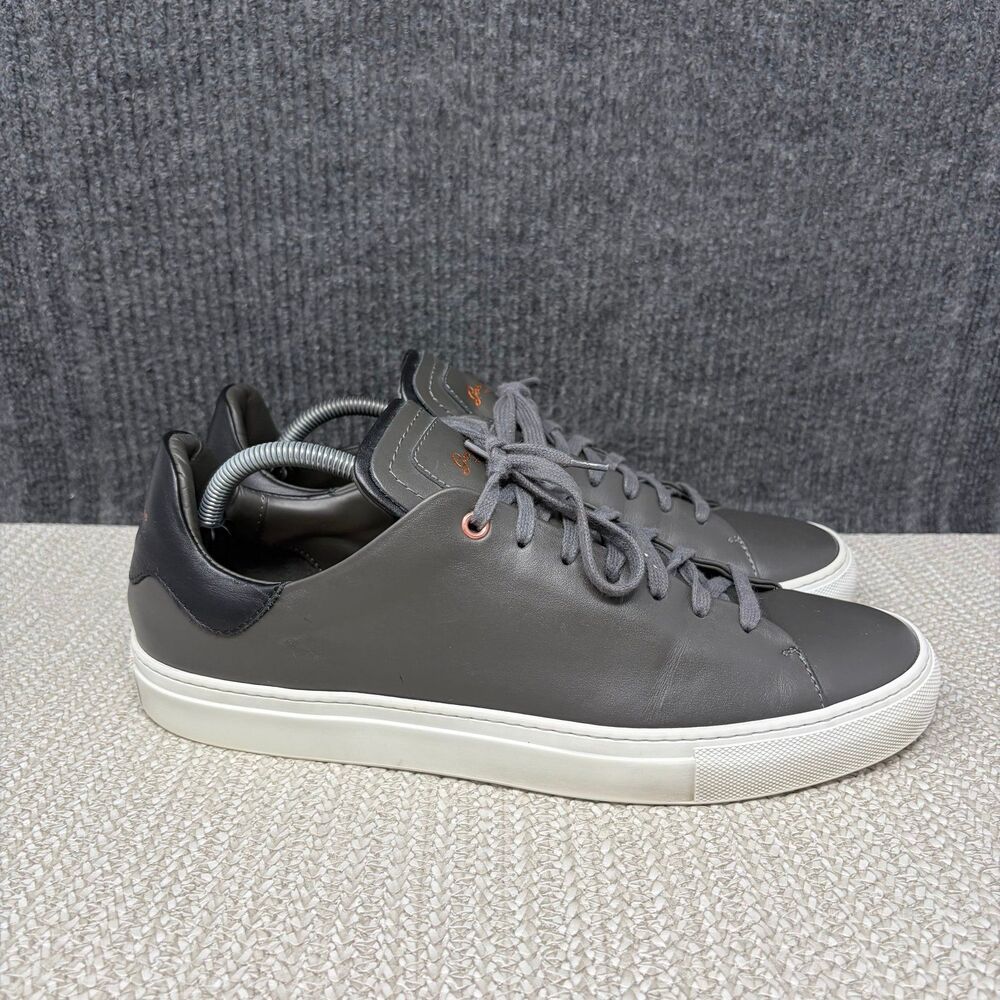 Good Man Brand Legend London Grey Leather Low Top Sneakers Shoes Men’s 11
